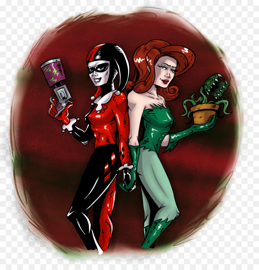 Harley Quinn Dan Poison Ivy，Komik PNG