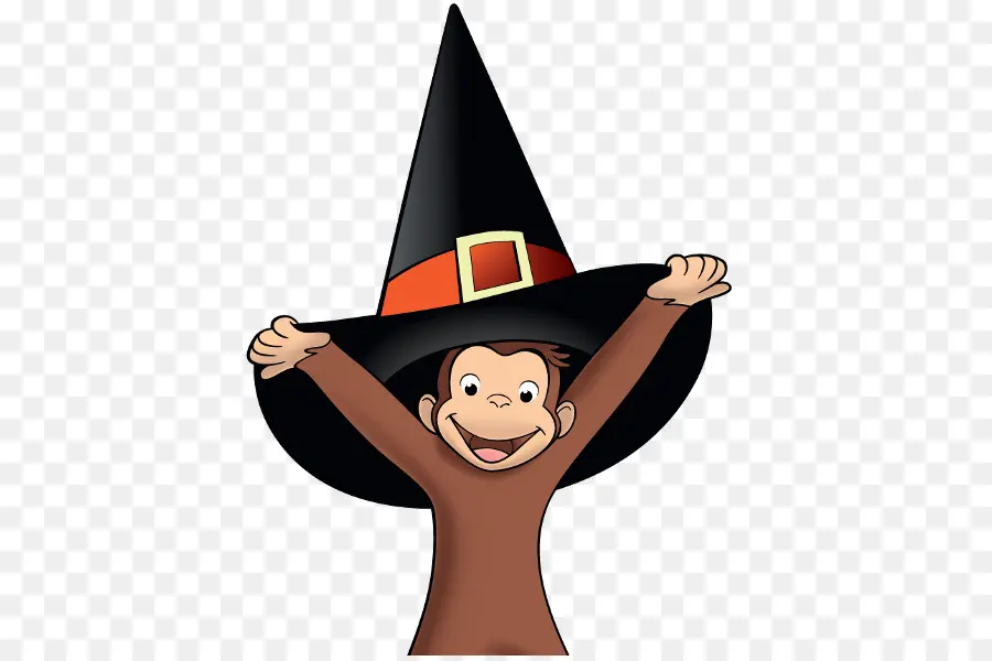 Curious George，Curious George Halloween Fest Boo PNG