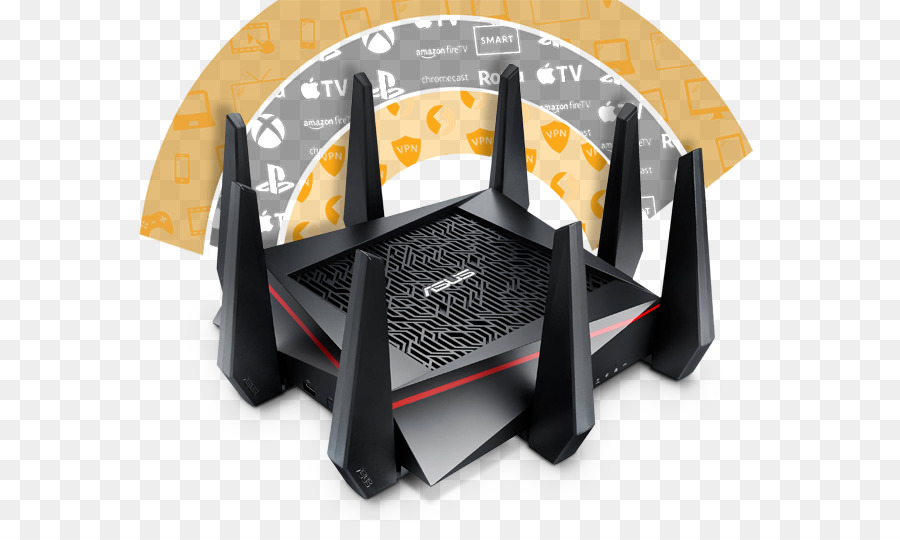 Wirelessac3100 Dual Band Gigabit Router Rtac88u，Asus Rtac5300 PNG