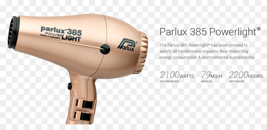 Pengering Tangan Parlux 385 Pl，Parlux 385 Powerlight PNG