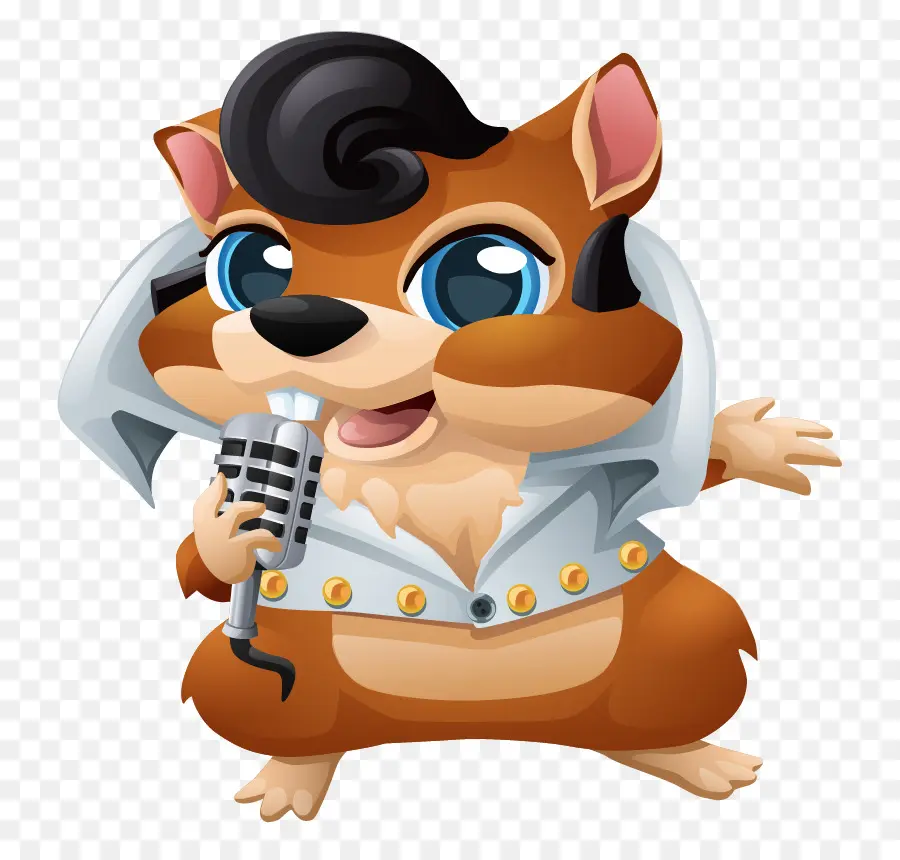 Hamster Kartun，Mikropon PNG