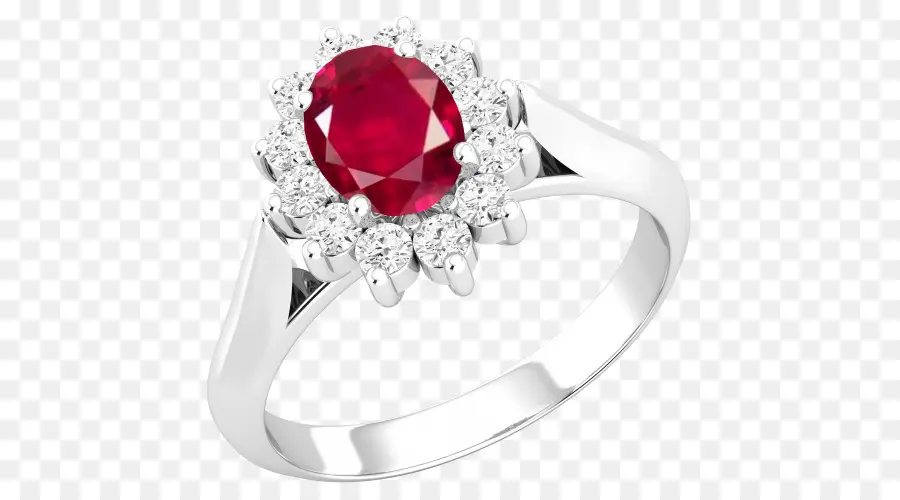 Cincin Dengan Permata Merah Muda，Berlian PNG