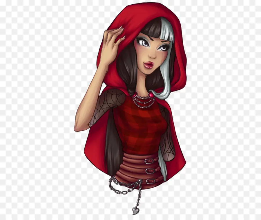 Gadis Berkerudung Merah，Ilustrasi PNG