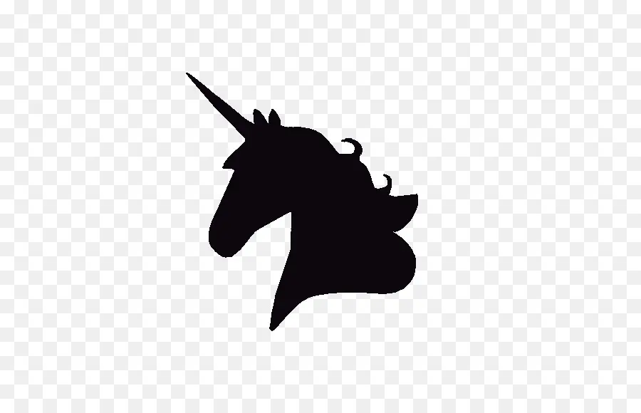 Siluet Unicorn，Kuda PNG