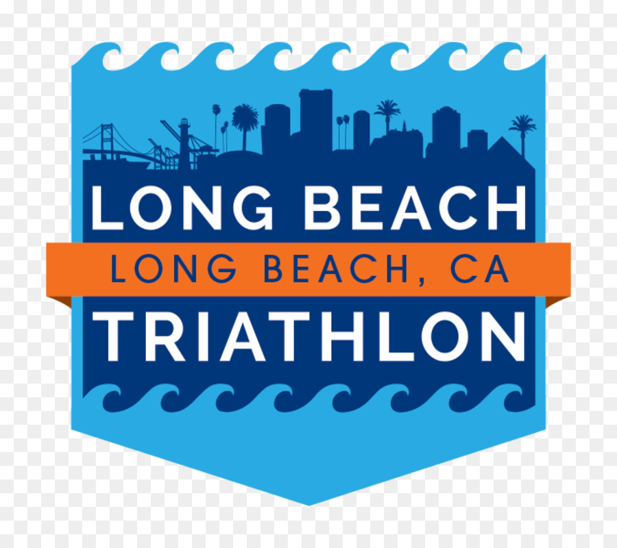 Long Beach, Logo, Triathlon gambar png