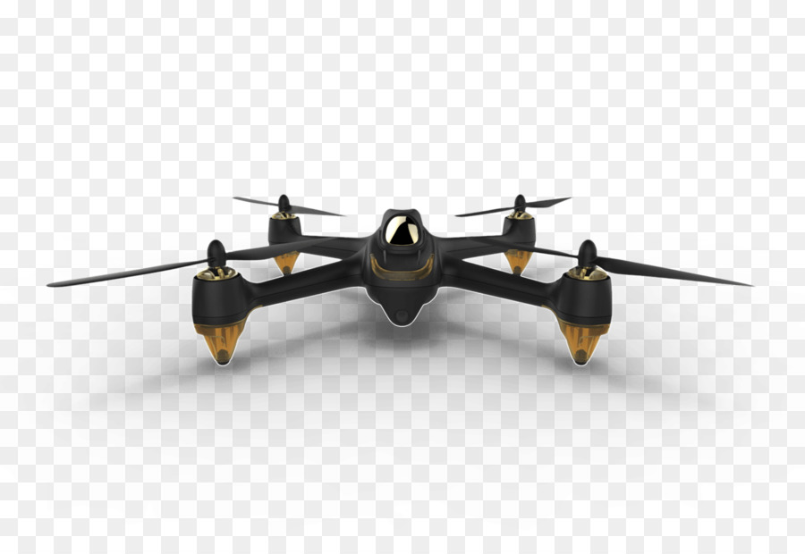 Drone Hitam Dan Emas，Quadcopter PNG