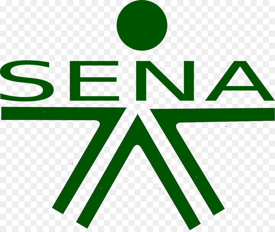 Logo Sena，Hijau PNG