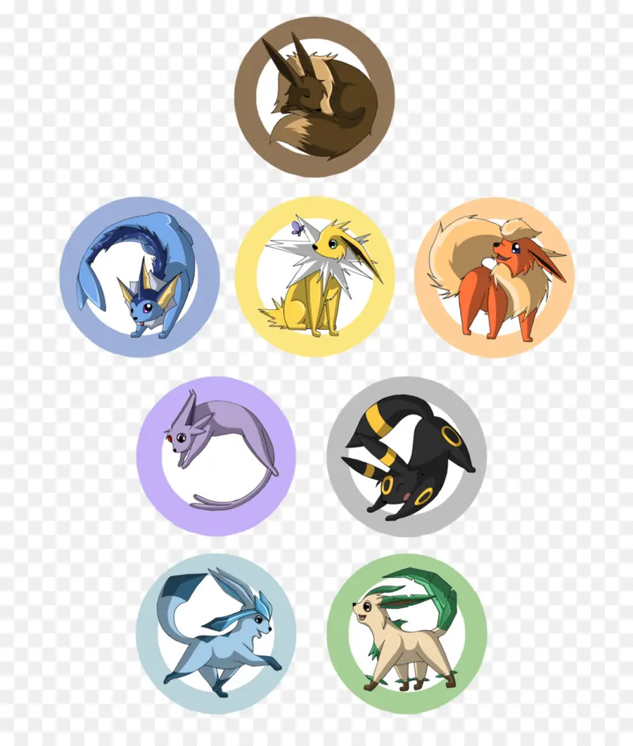 Evolusi Eevee，Pokemon PNG