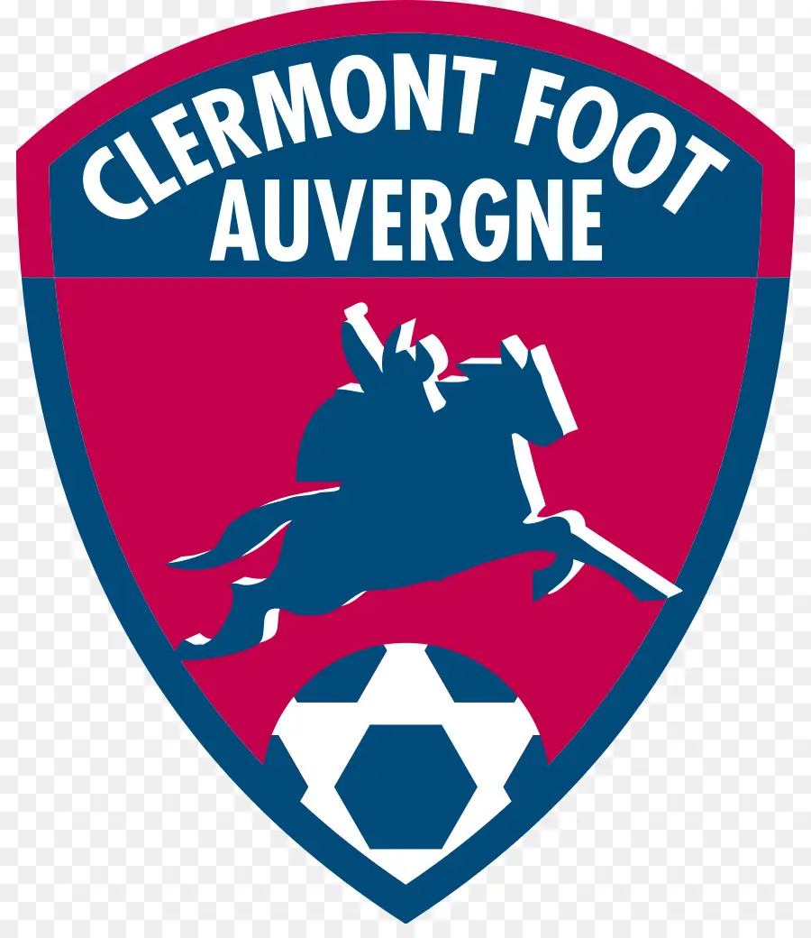 Logo Clermont Foot Auvergne，Sepak Bola PNG