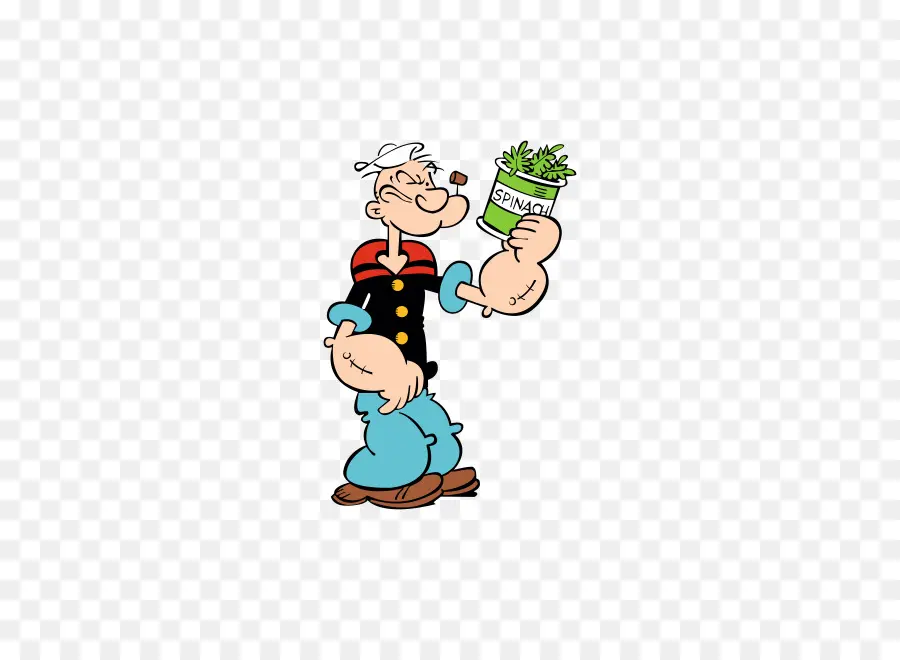 Popeye Dengan Bayam，Kartun PNG