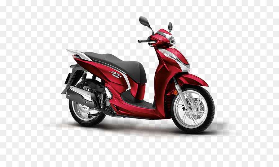 Sepeda Motor Merah Hitam，Skuter PNG