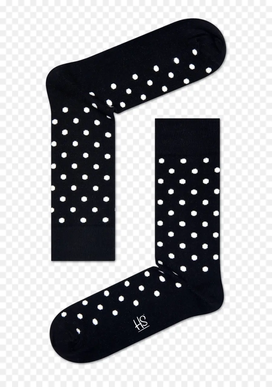 Kaus Kaki Polkadot，Hitam PNG