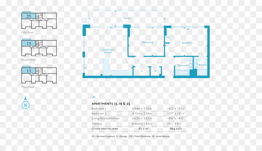 Westfield Stratford Kota, Apartemen, Denah gambar png