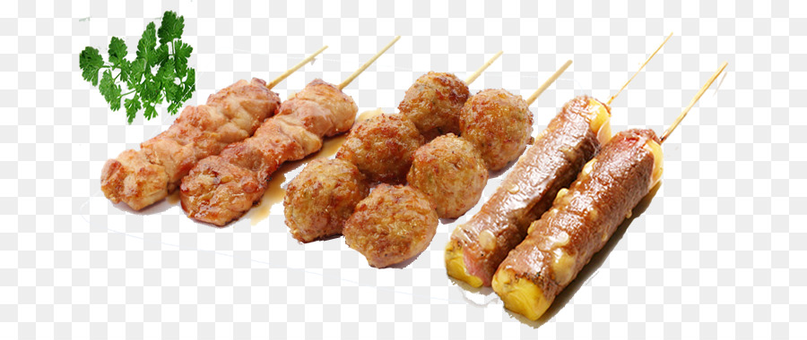 Tusuk Sate, Yakitori, Bakso gambar png