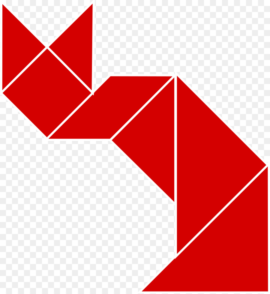 Ikan Merah，Tangram PNG