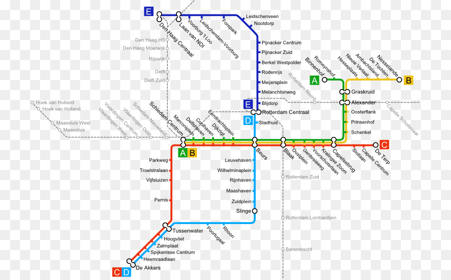 Rotterdam Centraal Station，Angkutan Cepat PNG