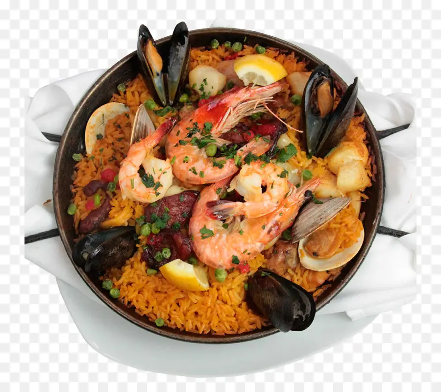 Makanan Laut Paella，Udang PNG