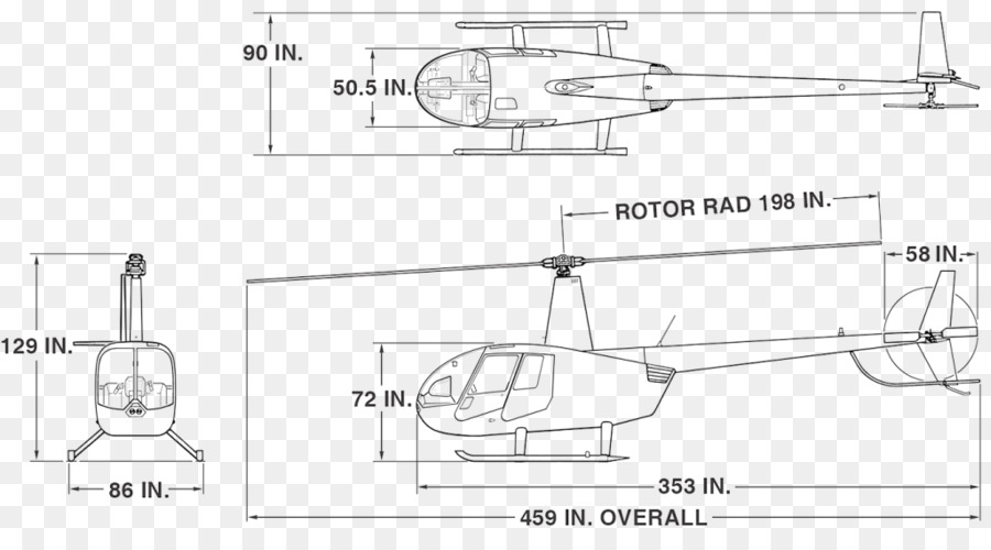 Cetak Biru Helikopter，Ukuran PNG