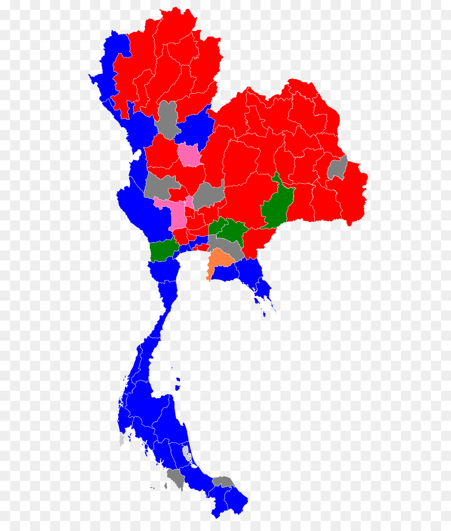 Thailand，Vektor Peta PNG