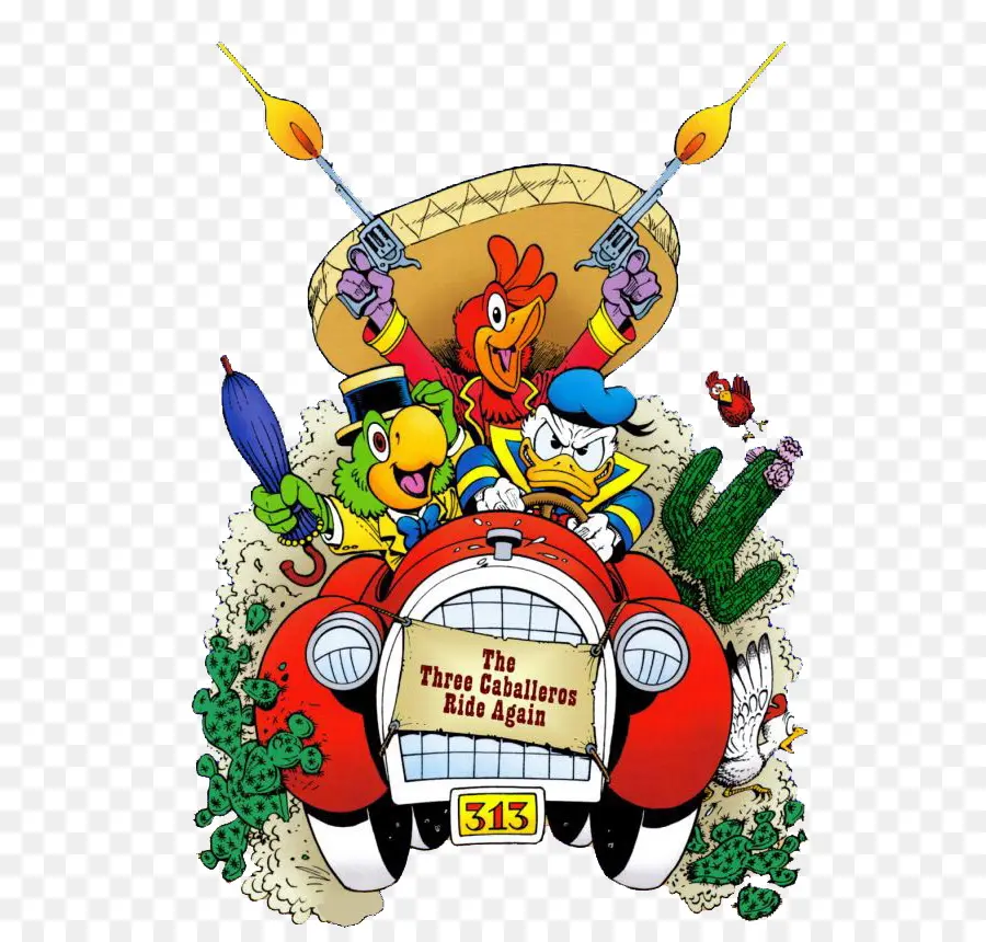 Tiga Caballeros Naik Lagi，Perusahaan Disney PNG