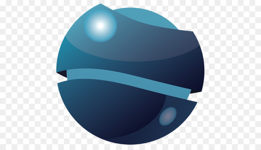 Bola Biru，3d PNG