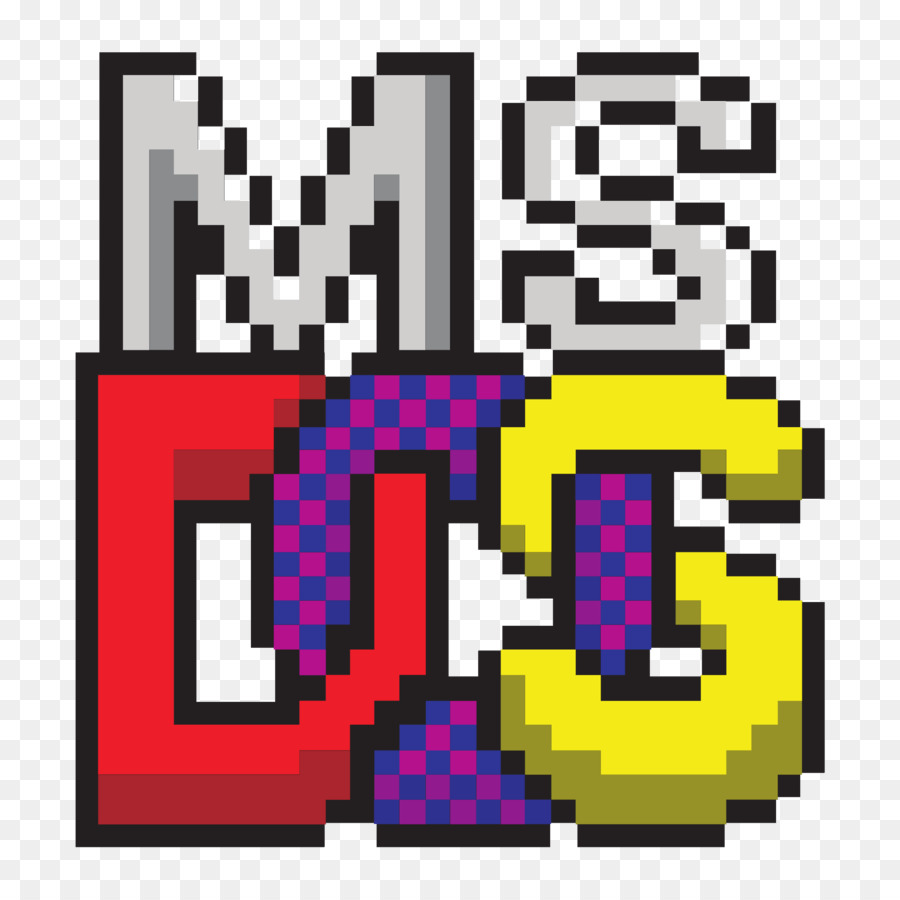 Logo Ms Dos，Piksel PNG