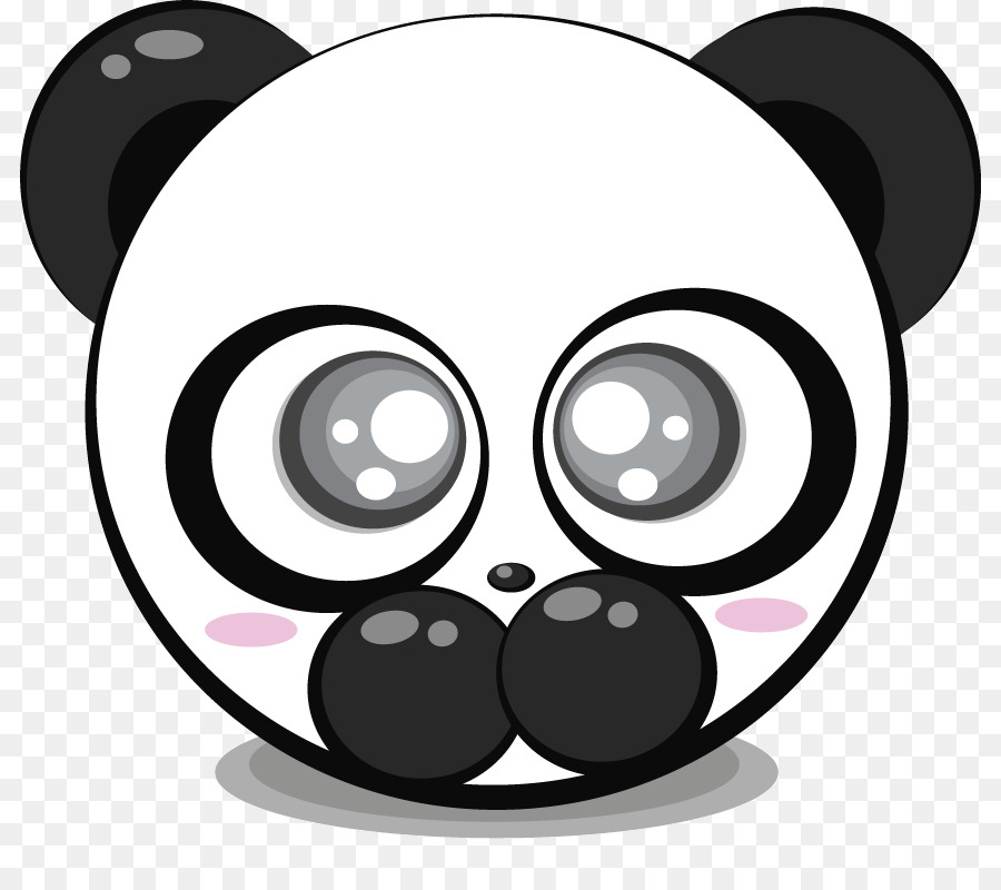 Wajah Panda，Beruang PNG