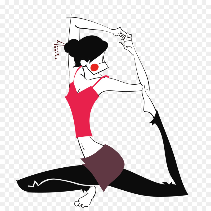 Yoga Animasi Latihan Gambar Png