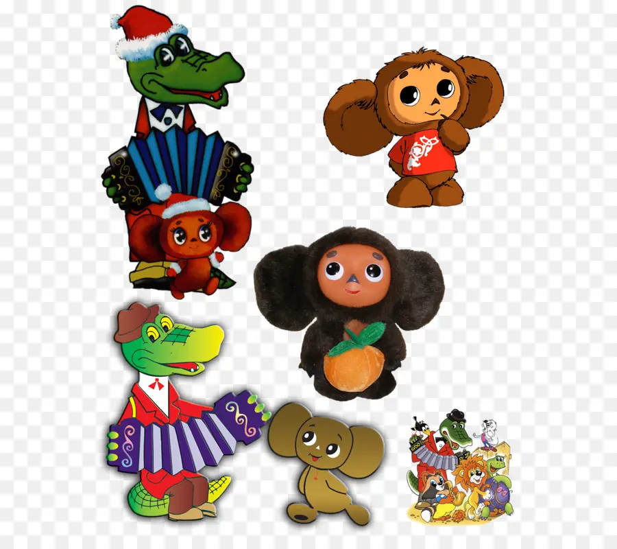 Karakter Kartun Yang Lucu，Cheburashka PNG