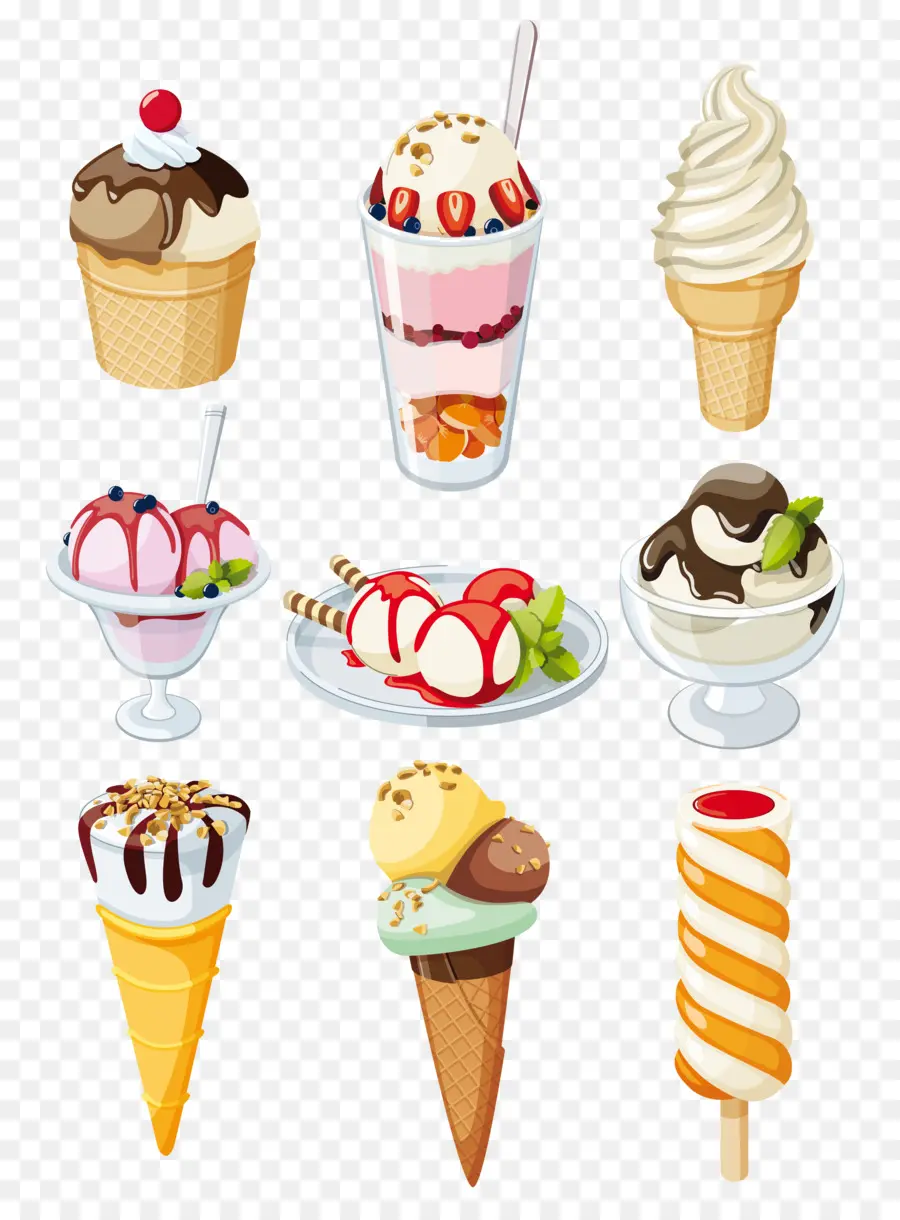 Es Krim，Kerucut PNG