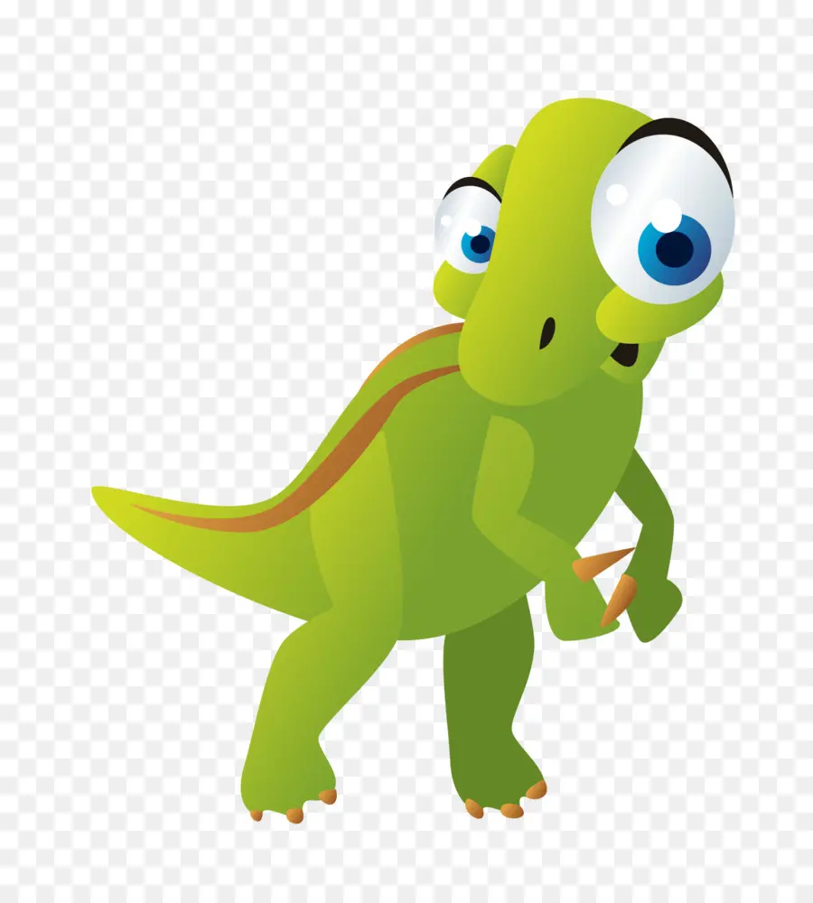 Dinosaurus Hijau，Kartun PNG