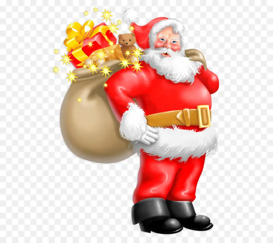 Santa Dengan Karung，Hadiah PNG