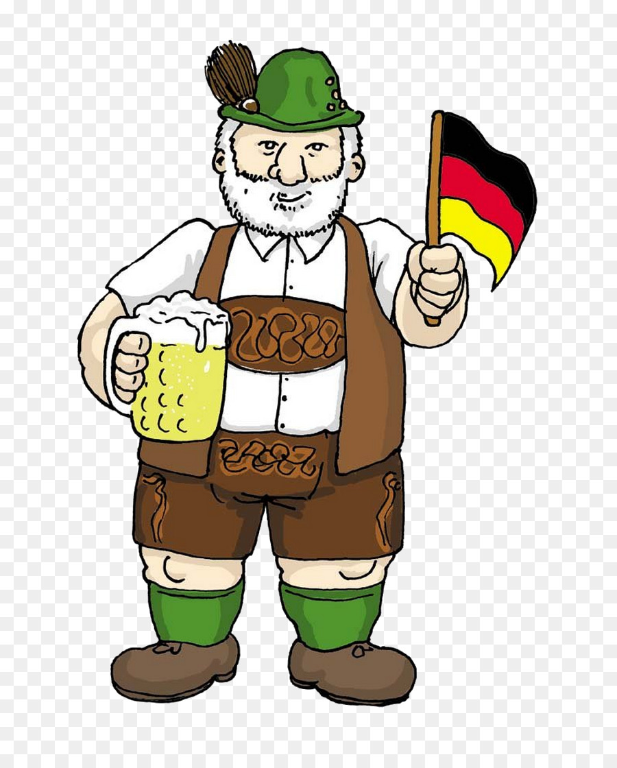 Pria Jerman Dengan Bir，Oktoberfest PNG