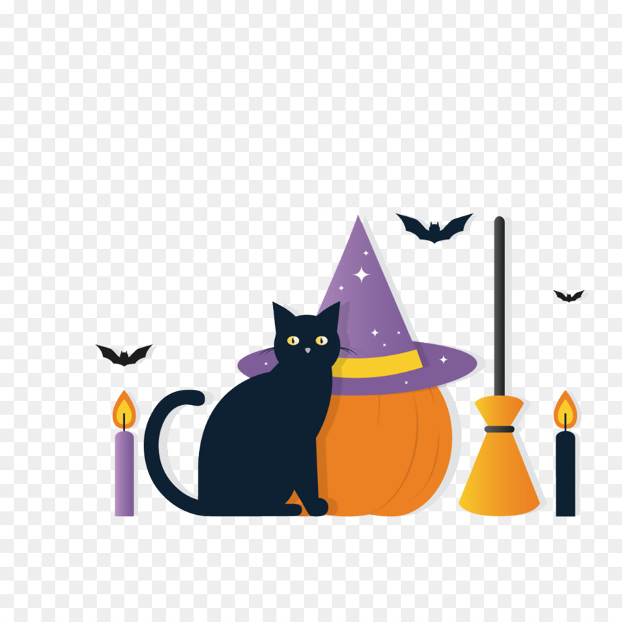 Kucing，Halloween PNG