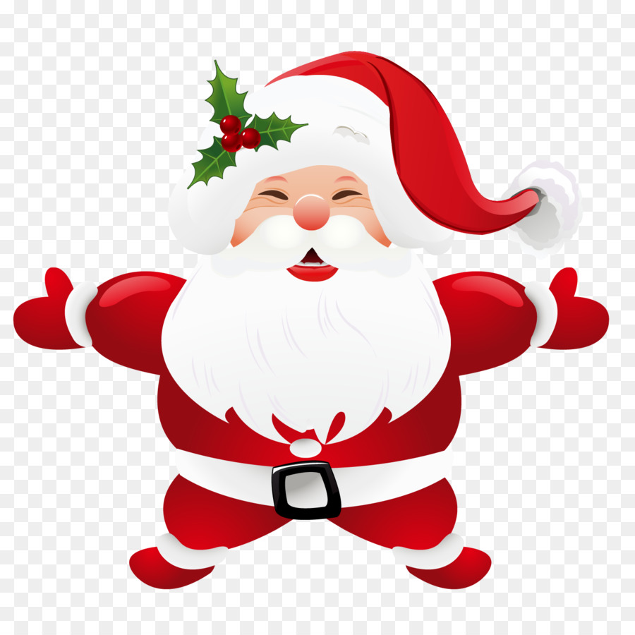 Santa Claus，Desain Natal PNG