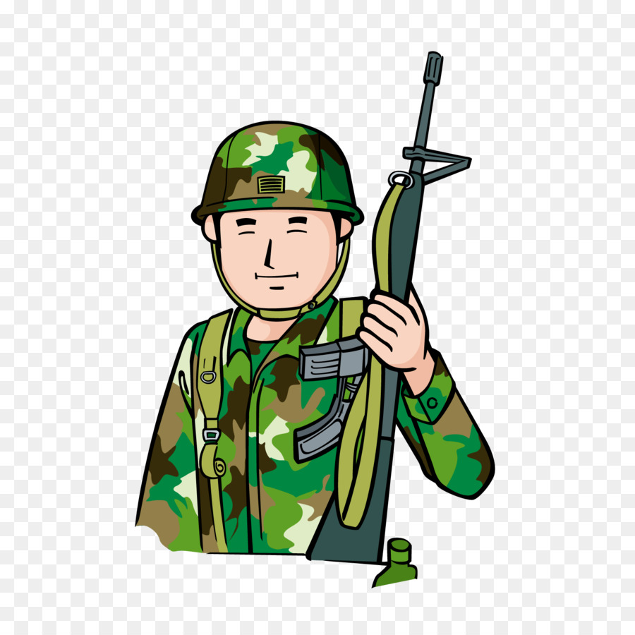 Personil Militer Kartun Animasi gambar png