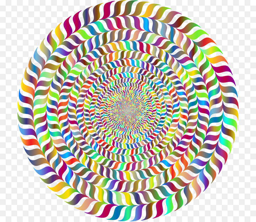 Spiral Berwarna Warni，Hipnotis PNG