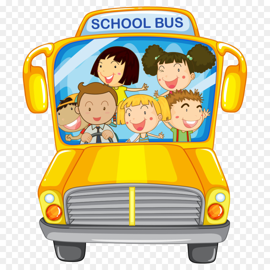 Bus Bus Sekolah Sopir Bus Gambar Png
