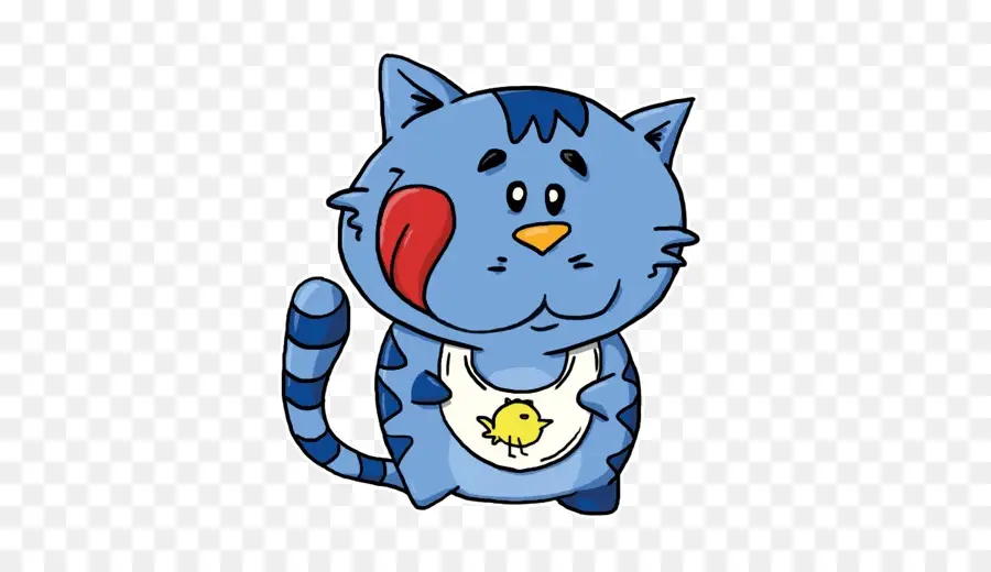 Kucing Biru，Kartun PNG