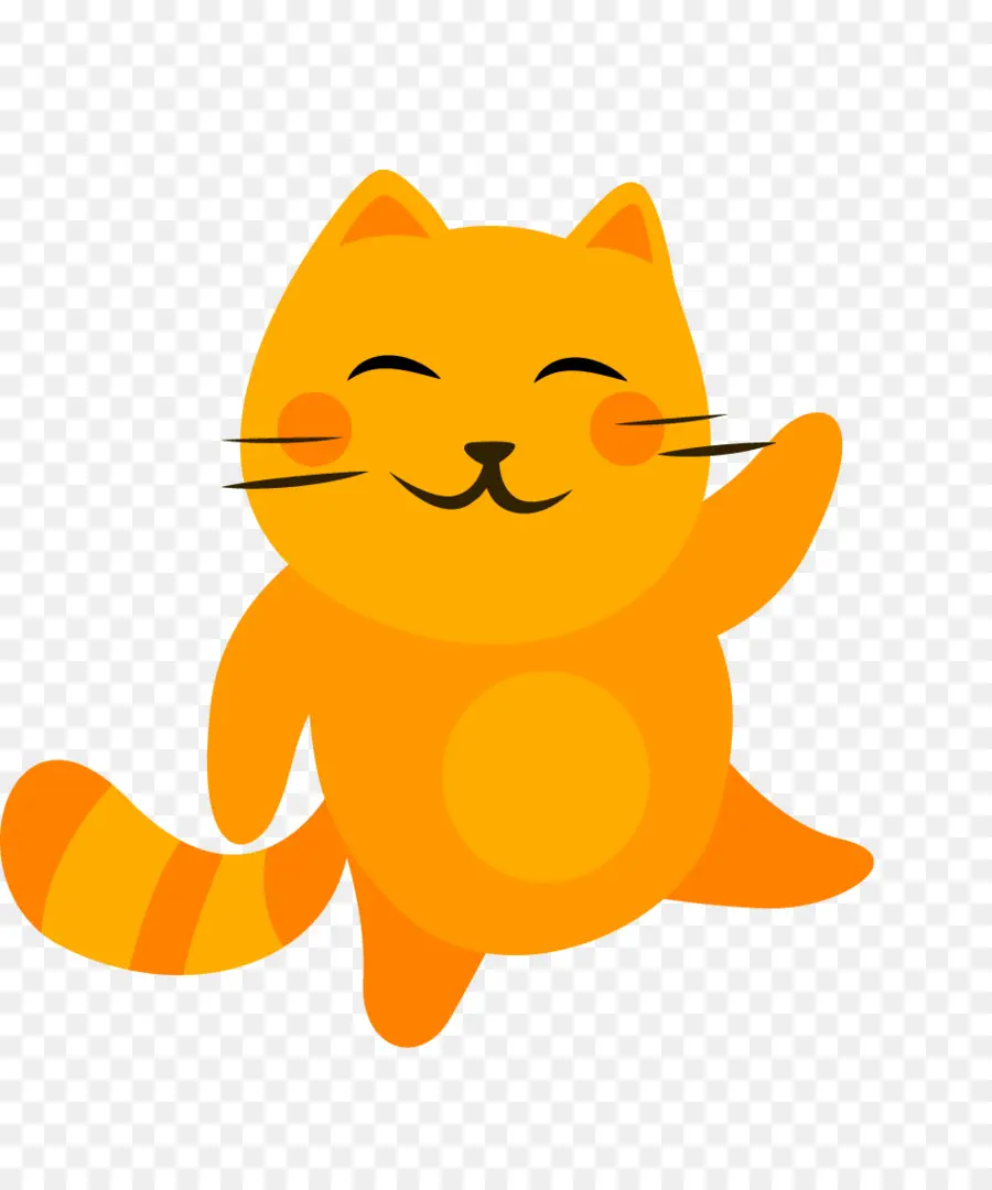 Kucing Oranye，Hewan PNG