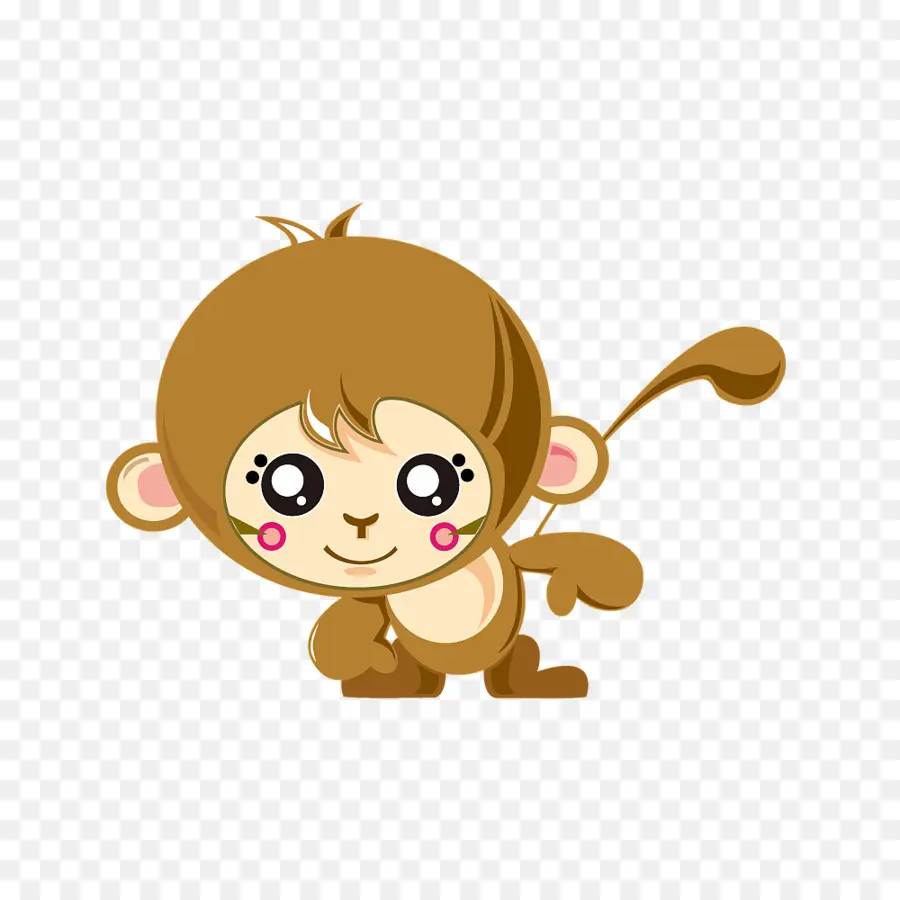 Monyet Lucu，Kartun PNG