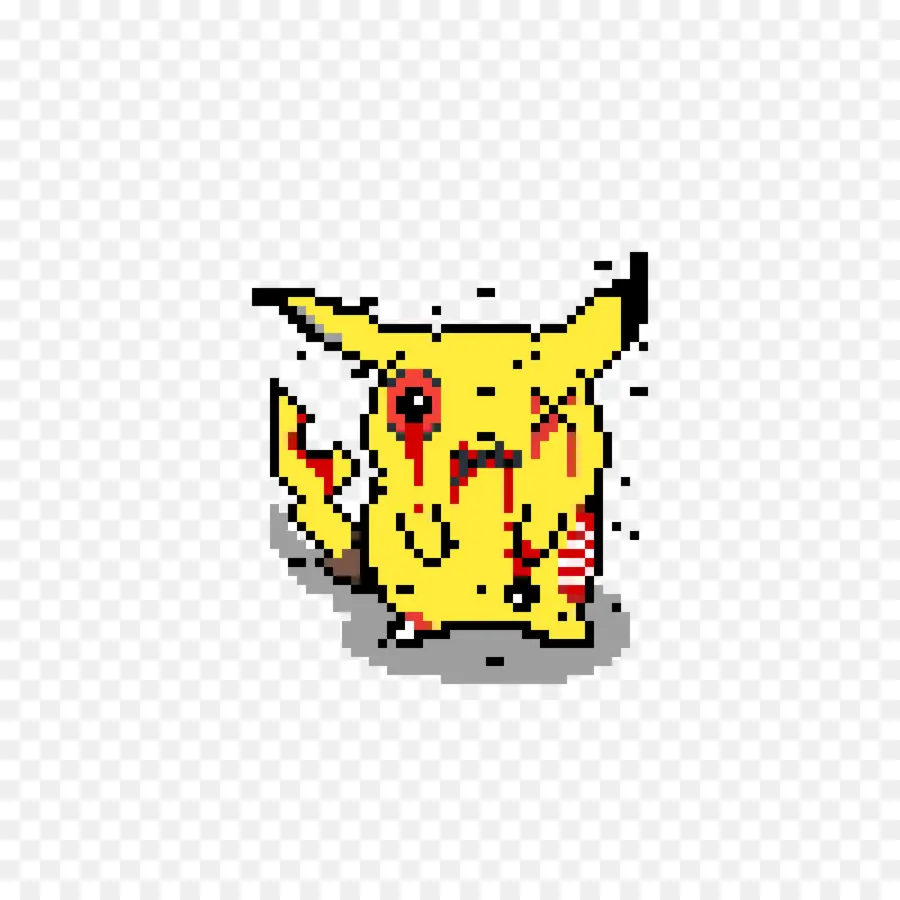 Pikachu Berpiksel，Pokemon PNG