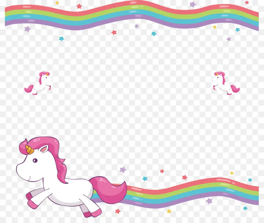 Perbatasan Dan Frame，Unicorn PNG