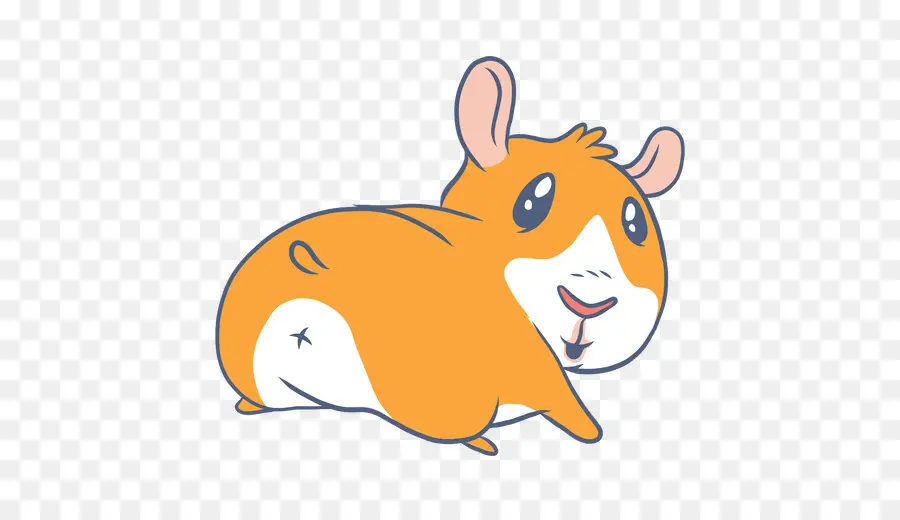 Hamster Yang Lucu，Oranye PNG