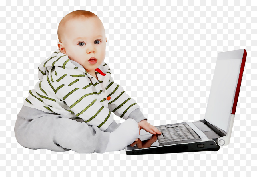 Bayi Dengan Laptop，Laptop PNG