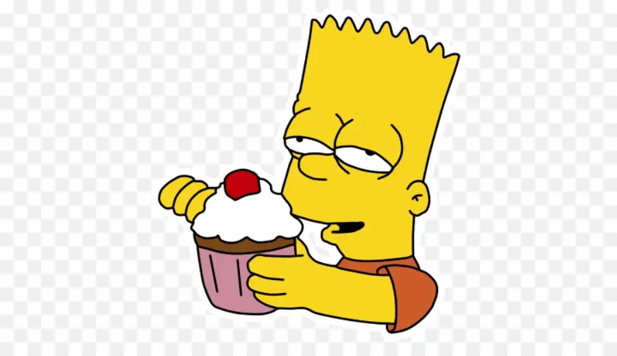 Bart Simpson，Kue Mangkuk PNG