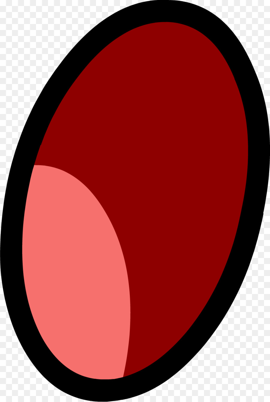 Oval Merah，Geometris PNG