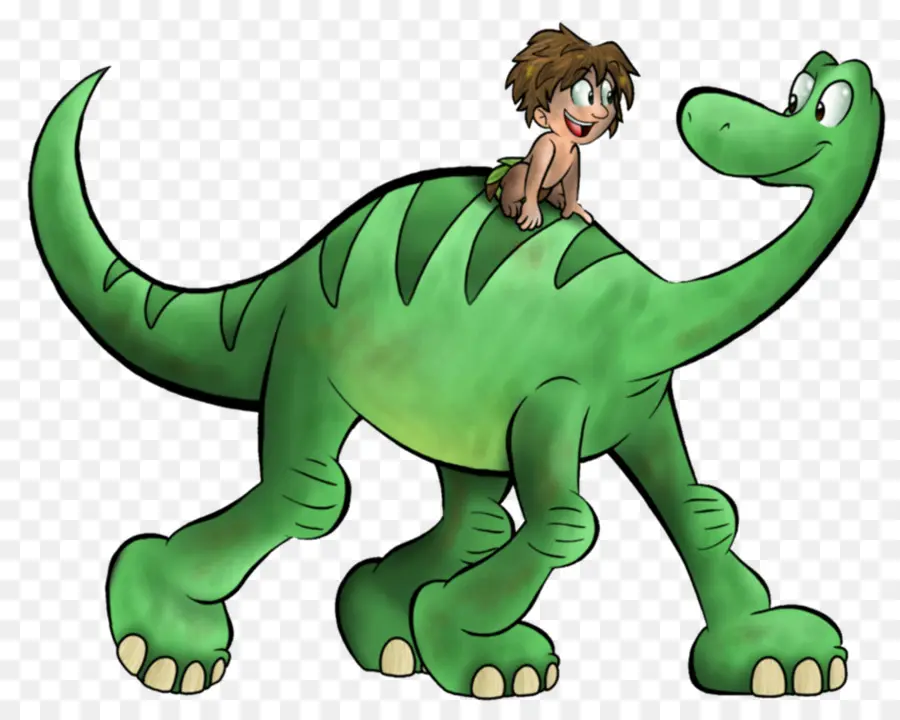 Dinosaurus Dan Anak Laki Laki，Hijau PNG