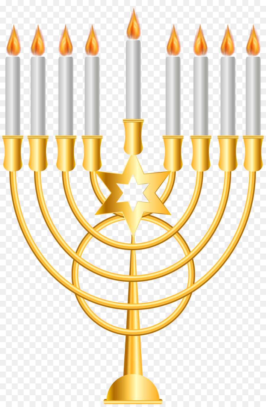 Perayaan Hanukkah Menorah Yudaisme Gambar Png