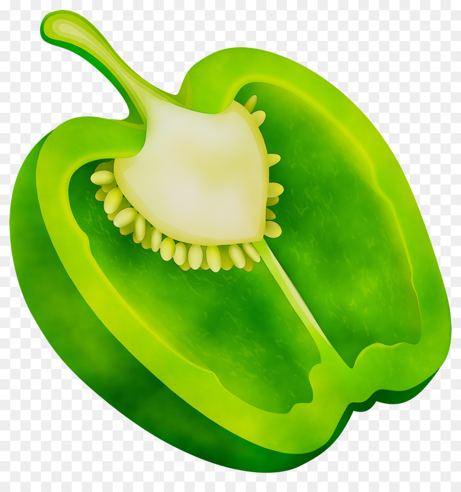 Paprika Hijau，Irisan PNG